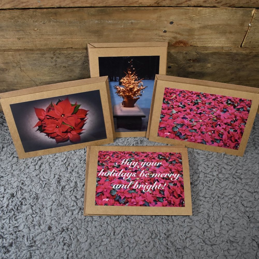 Set of 4 Original Photography Christmas/Holiday Cards